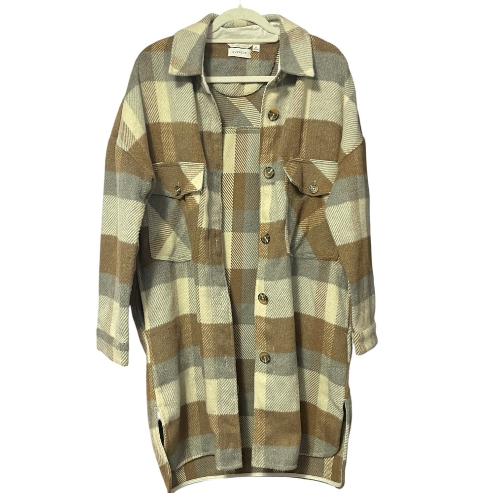 Evereve plaid coat